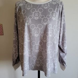 Disney Mickey Mouse Grey and White Sleepwear Sz 2X